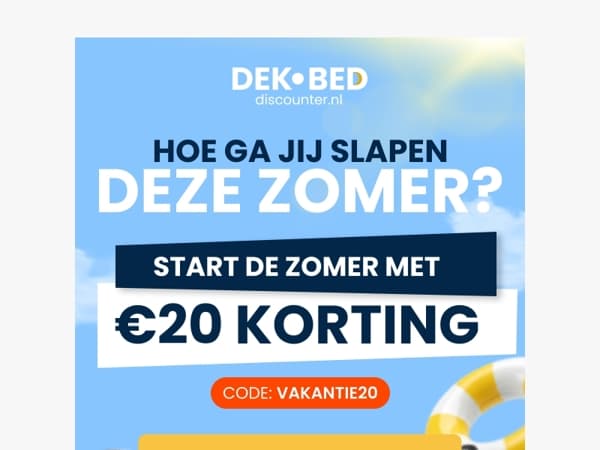 Start de zomer met korting 🌞