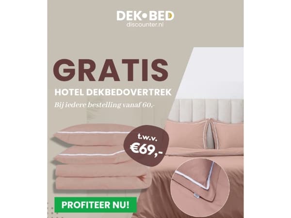 Vandaag besteld = Beddengoed cadeau!
