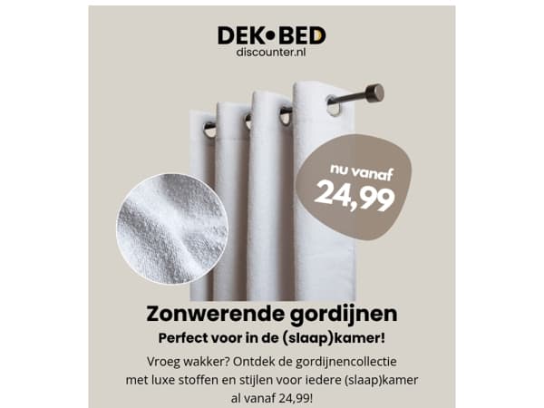 Uitslapen? Bekijk de verduisterende grodijnen!