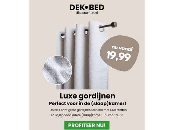 Bekijk deze deal voor je (slaap)kamer!