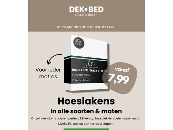 Op zoek naar het juiste hoeslaken?