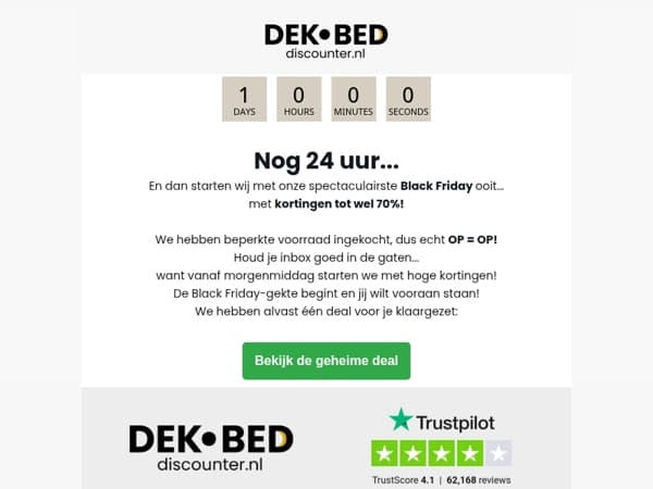 Slaper nog 24 uur: Black Friday ⏰🖤