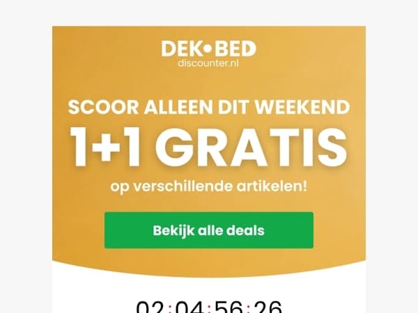 🤑 1+1 GRATIS op de hele collectie