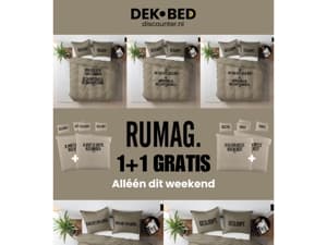 Alléén dit weekend: 1+1 GRATIS