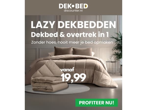 nieuwe trend: Dekbed + overtrek in één!