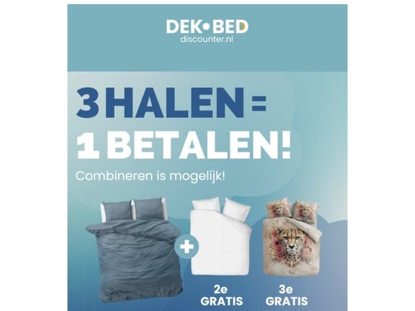 Reminder: 3=1 weekend actie!