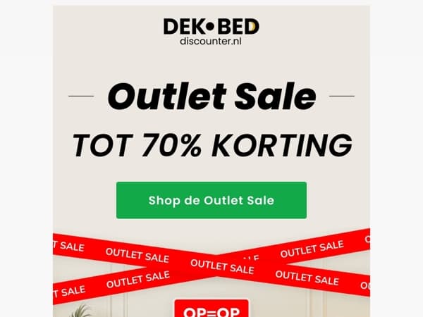 Outlet sale ✨ Tot 70% korting