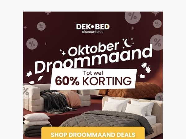Slaper, voordelige weekdeals voor jou!