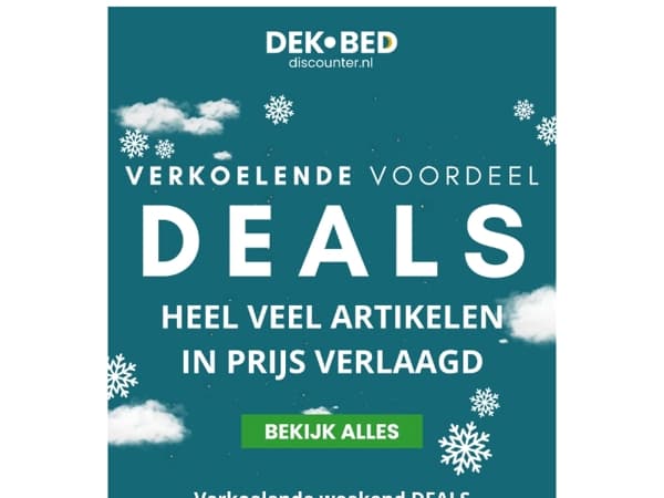 Reminder: Verkoelende weekend DEALS!