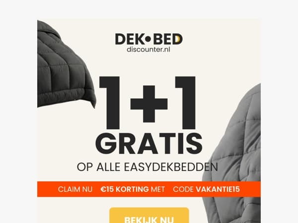 1+1 Gratis op nieuwe artikelen 😱