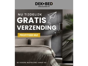 Tijdelijk GRATIS verzending op je bestelling