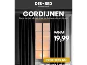 Uitslapen met verduisterende gordijnen!