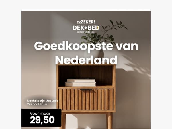 WEEKENDDEAL: Nachtkastje voor €29,50 🤯