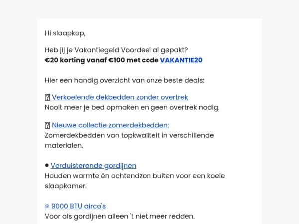 Beperk de hitte, verhoog je korting!