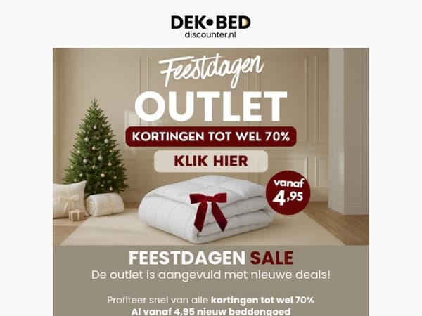 Slaper outlet deals wachten op je