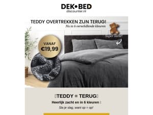 TEDDY = TERUG! 🐻