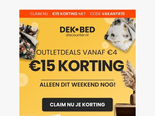 Vandaag outlet deals vanaf €4 📦