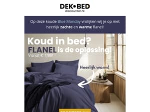 Last van Blue Monday? Flanel maakt alles beter 💙