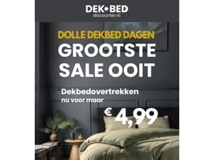 Wil je geld besparen?! €4,99 OUTLET!