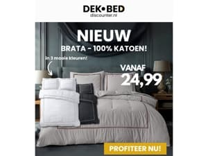 Nieuw: Dekbedovertrek Brata - 100% Katoen