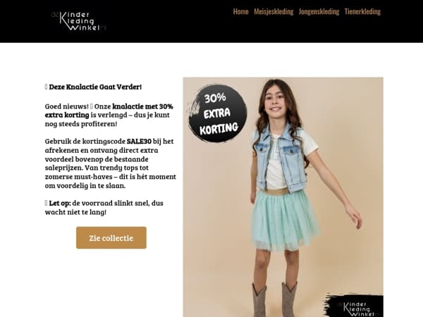 🔥 Deze knalactie gaat door – 30% extra korting!