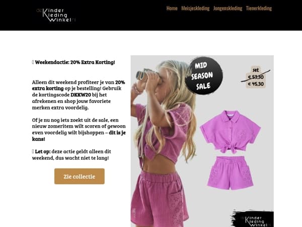 🎉 Weekendactie: 20% Extra Korting!