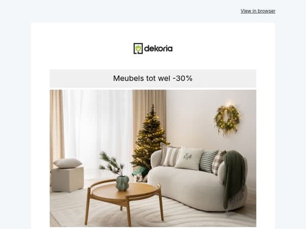 🖤 Black Month! Tot wel -30% op alle meubels