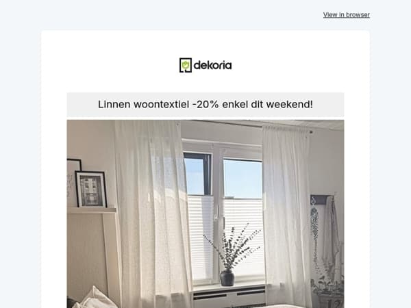 🌞 Happy Weekend! Alle linnen producten -20% met de code: LINNEN20! 🌞