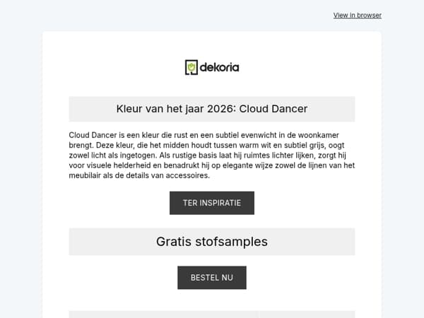 ☁️ Cloud Dancer is de kleur van het jaar!