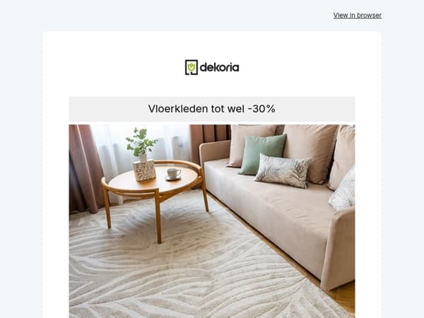 🍵  Jouw lievelingsvloerkleed: nu, tot wel 30% voordeliger!