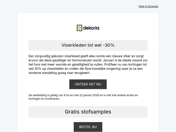 ❄️ Tot wel -30% korting op zachte vloerkleden