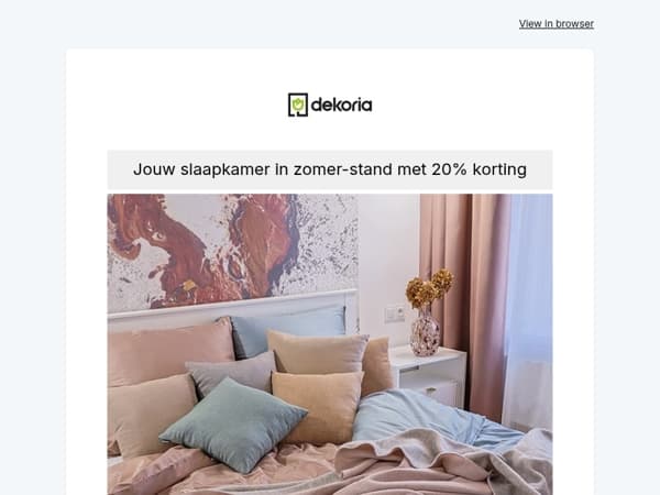 🌴 Maak jouw slaapkamer tiptop voor de zomer - Beddengoed en spreien -20%! 🌞