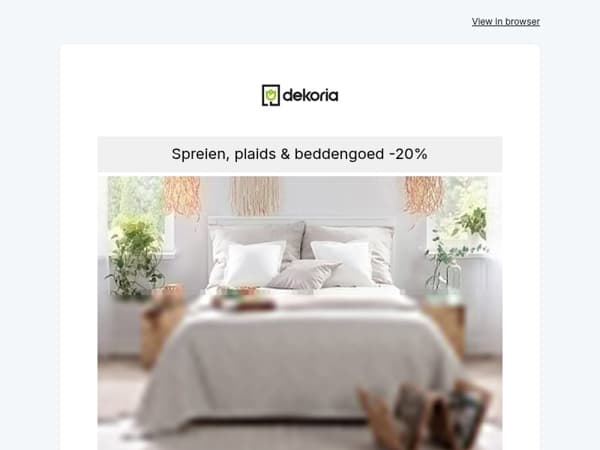 😍 -20% op heerlijk zacht slaapkamertextiel