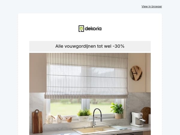 ☀️ Alle vouwgordijnen tot wel -30%