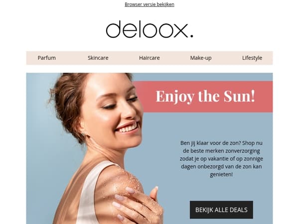 Enjoy the sun! ☀️ bescherm je huid met deze zonverzorging