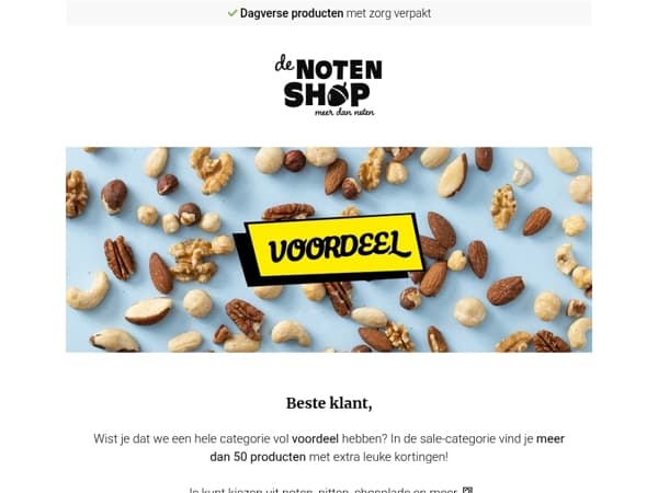 Krijg extra korting op deze producten 🥜