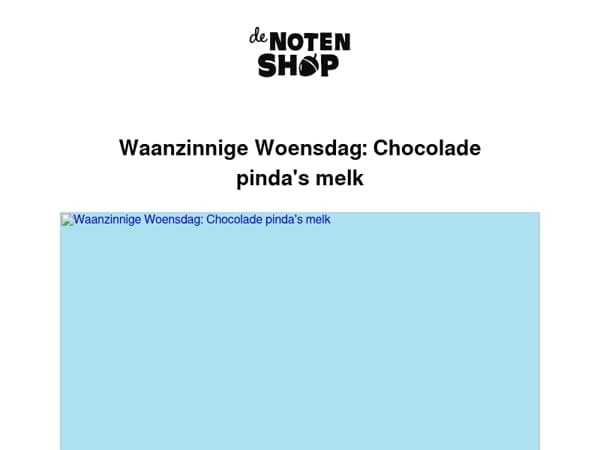 1+1 gratis op Chocolade pinda's melk 🥜