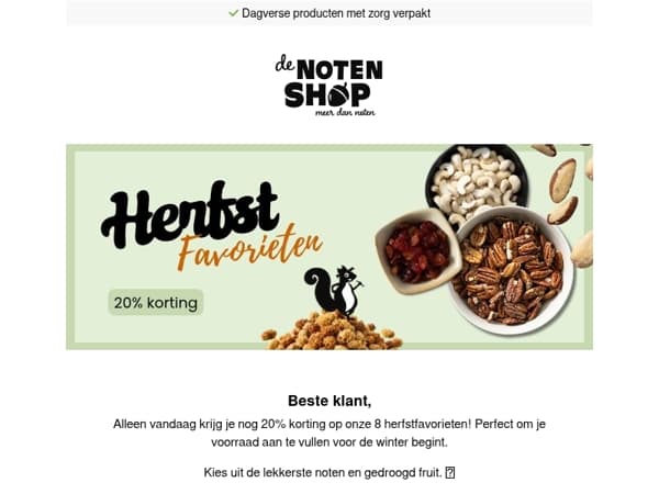 Laatste kans voor de herfst!