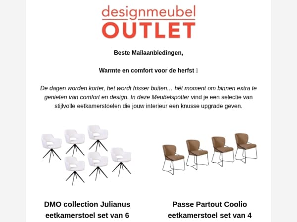 Eetkamerstoelen uitgezocht door jouw persoonlijke meubelspotter