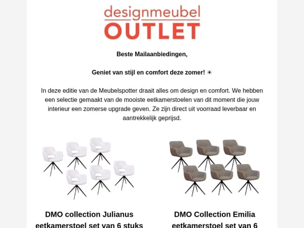 Eetkamerstoelen uitgezocht door jouw persoonlijke meubelspotter