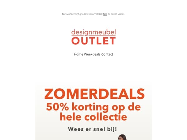 Nu 50% korting op de hele collectie