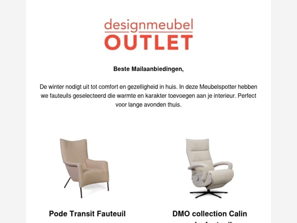 Fauteuils uitgezocht door jouw persoonlijke meubelspotter