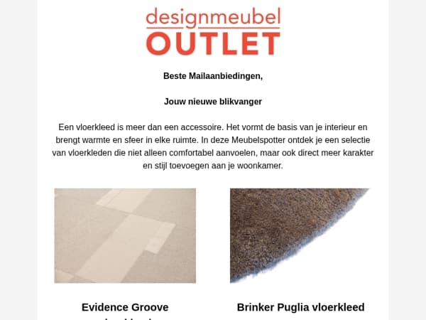 Vloerkleden uitgezocht door jouw persoonlijke meubelspotter