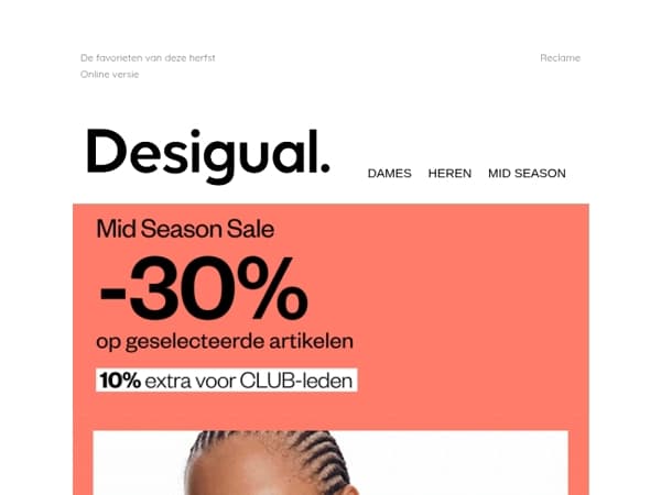 30% korting op jassen, jacks en truien