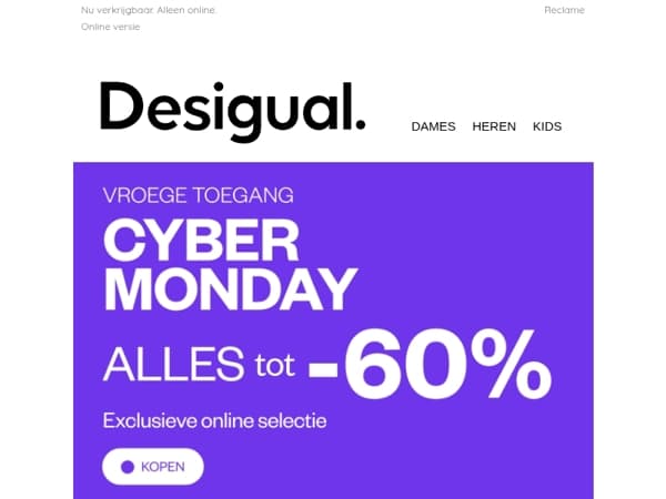 ALLES -60% | VROEGE TOEGANG