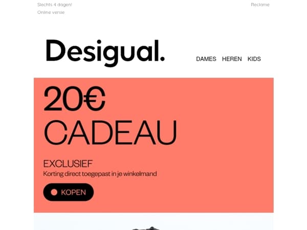 Client, we hebben 20€ voor jou