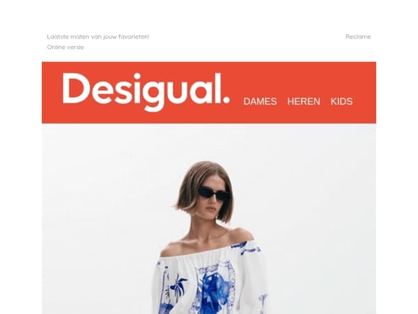 Tot 50% en 10% extra korting. Laatste maten