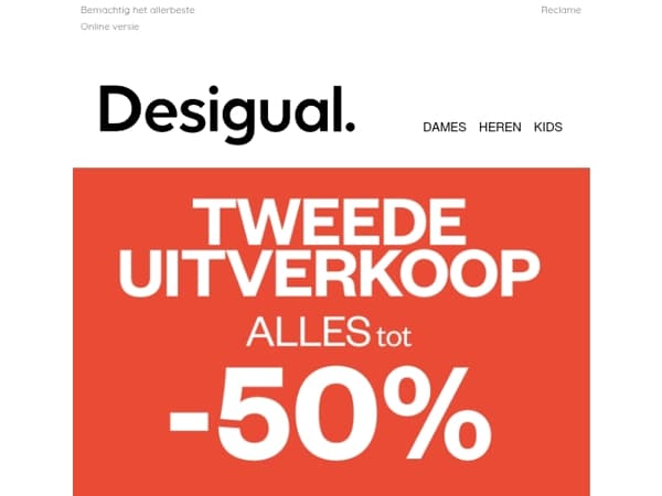 Bestsellers TOT -50%