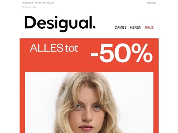 TOT -50% op TRUIEN en SWEATERS
