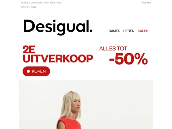 Tot -50% op Dames, Herren en Kids